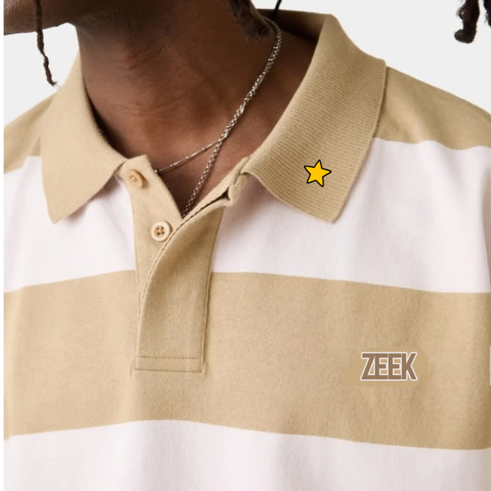 Brown polo crewneck